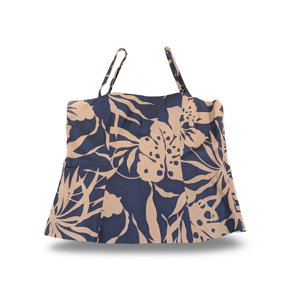 Kahala Hawaiian Floral Tank Top Size L